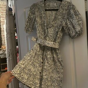 S/W/F puff sleeve mini dress